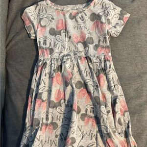 Gray and Pink Minnie Mouse Dress